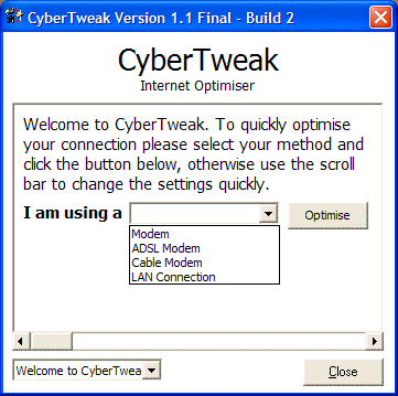 CyberTweak Main Window