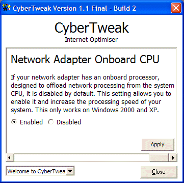 CyberTweak Main Window